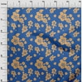 thumbnail image 2 of oneOone Cotton Poplin Twill Blue Fabric Artistic Flower Craft Projects Decor Fabric Printed By The Yard 56 Inch Wide, 2 of 4