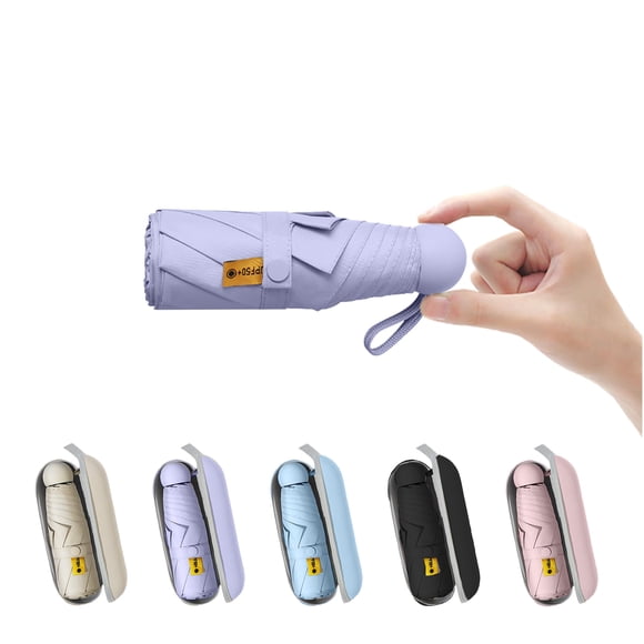 Paraguas BAODINI Travel Mini con protección UV para mujer