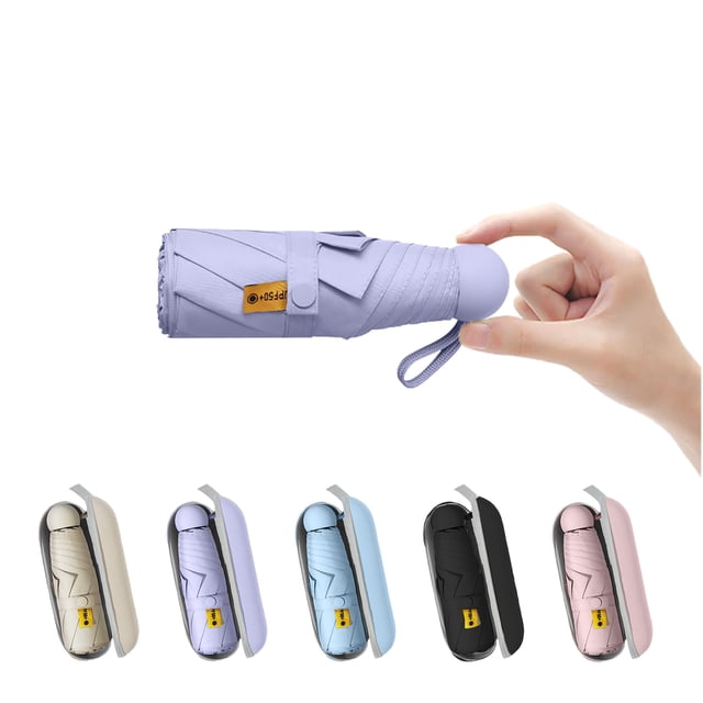Paraguas BAODINI Travel Mini con protección UV para mujer