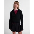 thumbnail image 2 of Weekend Academy Girls Fitted Zip Up Fleece Hoodie, Sizes 4-18, 2 of 6