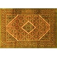 thumbnail image 1 of Ahgly Company Machine Washable Indoor Rectangle Persian Yellow Traditional Area Rugs, 4' x 6', 1 of 4