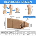 thumbnail image 5 of Guantes de compresión para artritis del pulgar (2 pares), cómodos guantes de compresión con almohadillas de gel suave, túnel carpiano, 5 of 5