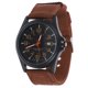 thumbnail image 5 of Reloj de pulsera de cuarzo para hombre, de nailon tejido, deportivo, de moda, con calendario, de cuarzo (marrón)., 5 of 7