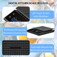 thumbnail image 4 of TFixol Digital LED Touch Kitchen Scale 3kg/ 0.1g High Precision Time Counting Coffee Brewing Scale Portable Electronic Food Scales with Unit Change/ Tare for Cooking Baking, 4 of 7