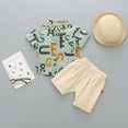 thumbnail image 2 of Utlike Boys Outfits Sets Shorts Kids Alphabet English Clothes Shirt Baby Set Tops Toddler Outfits&Set Boys Clothing Sets For Dailywear Size 18 Months-24 Months, 2 of 4