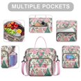 thumbnail image 2 of Pioneer Flower Floral Print Pattern Womens Lunch Box for Work,Insulated Large Lunch Bag for Tween and Teen,Loncheras Para Mujer,Leakproof Adult Lunch Bag for Work,Beach,Travel,Picnic,Camping, 2 of 7