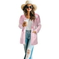 thumbnail image 2 of SCRAWLGOD Cherry Blossoms Womens Cardigans Lightweight Long Sleeve Tops for Women Trendy Size M Long Sleeve Sweater Jacket for Women Casual Soft Sweater Coat with Pockets, 2 of 7
