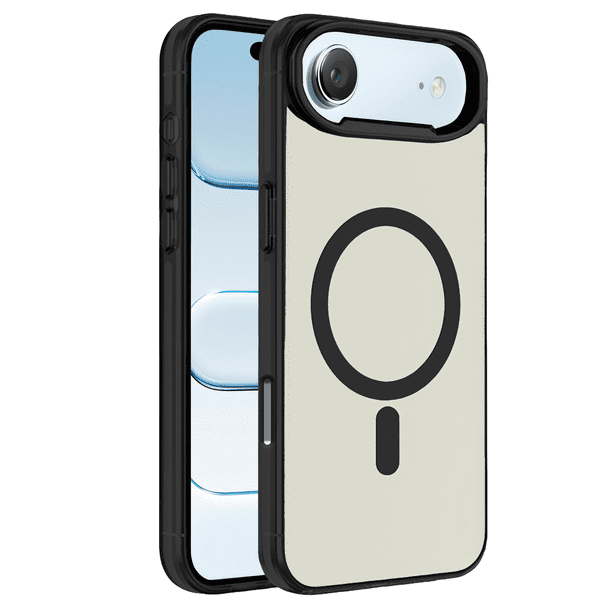 Funda Case Deluxe para iPhone AIR NEGRO Uso Rudo Compatible con MagSafe, Protección Antigolpes Resistente, PC + TPU, Diseño Elegante y Duradero