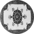 thumbnail image 1 of Ahgly Company Indoor Round Medallion Gray Traditional Area Rugs, 3' Round, 1 of 1