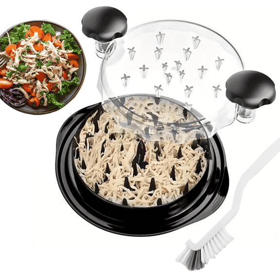 Chicken Shredder Tool with Twist Brush, Visible & Anti-Slip Ergonomic Handle