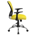 thumbnail image 3 of Pemberly Row Contemporary Mid Back Mesh Office Chair in Yellow, 3 of 9
