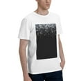 thumbnail image 2 of Bingfone Silver Glitter1 Men'S Loose Fit Short-Sleeve Pocket T-Shirt, 2 of 7