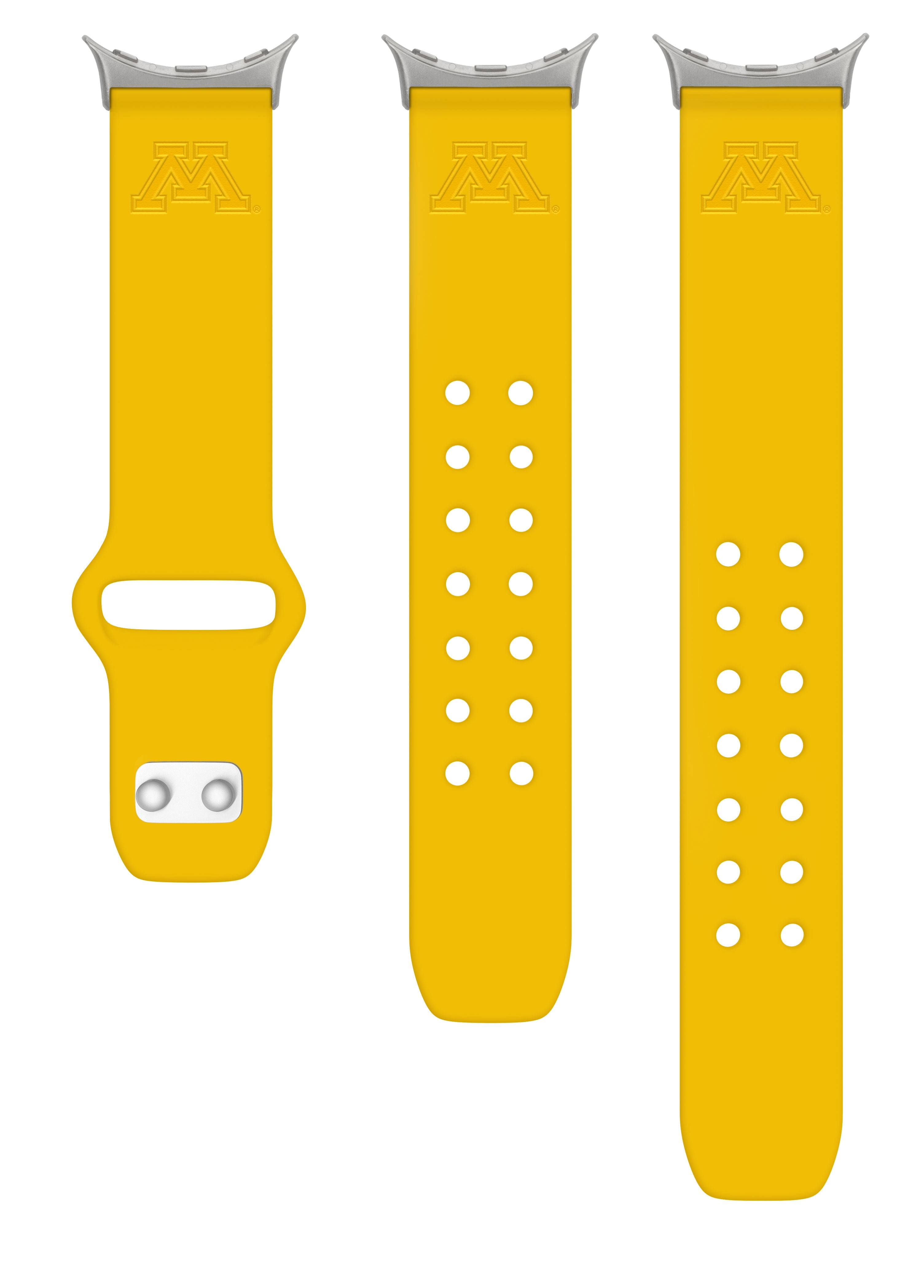 Minnesota Engraved Silicone Unisex Watch Band for Fitbit & More (Yellow) by Affinity Bands