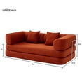 thumbnail image 4 of Floor Couch,Compressed Sofa,Convertible Floor Sofa Bed with Convertible Blanket Pillow,Enhanced frame stability,Comfy Couch Lounge Sleeper Bed,for Living Room Bedroom., 4 of 5