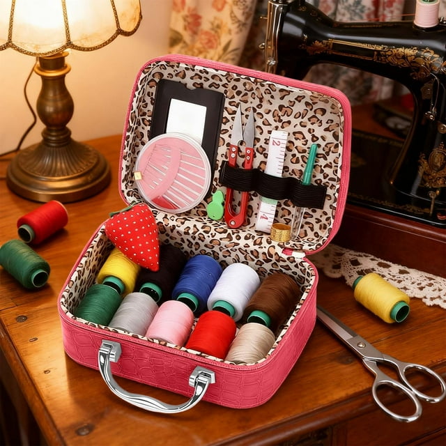 Noehoiugi Complete Home Sewing And Knitting Diy Needlework Kit, Handmade Crafting Project Set With Durable Storage Pouch