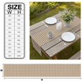 thumbnail image 3 of Brown Plaid Table Runner Gingham Checked Minimalist Modern Tablerunners 13 x 90 Inch, Table Decorations Tabletop Scarf for Summer Gathering Holiday Farmhouse Kitchen Dining Decor, 3 of 8