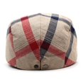 thumbnail image 3 of SikaFu Spring And Summer Thin Color Grid Beret. Male And Female Peaked Hat Men Forward Hat Outdoor Sun Hat Retro Tourism Hat, 3 of 7