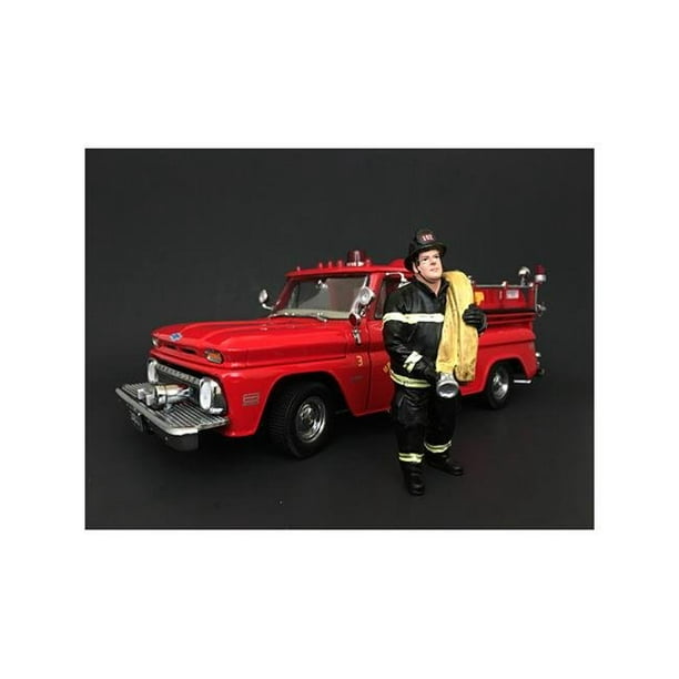 American Diorama 77462 Pompier Travail Fait Figurine & Figure pour 1 isto18 Voiture Modèle Moulé sous Pression
