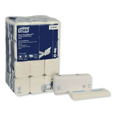 Peakserve Continuous Hand Towel, 7.91 X 8.85, White, 410 Wipes/Pack, 12 Packs/Carton