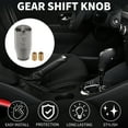 thumbnail image 2 of Unique Bargains Car Shift Knob 10cm Octagonal Crystal Front Universal for Automatic and Manual Vehicle Acrylic Black with 2 Adapter 1 Set, 2 of 7