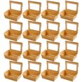 thumbnail image 3 of MasteelfCA 50pcs Fried Food Packing Boxes Kraft Paper Snack Containers Salad Sushi Boxes, 3 of 7