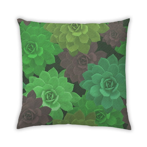 Ahgly Company Outdoor Square Contemporary Throw Pillow, 18 inch by 18 inch