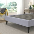 thumbnail image 4 of Queen Contemporary Grey Upholstered Platform Bed, 4 of 15