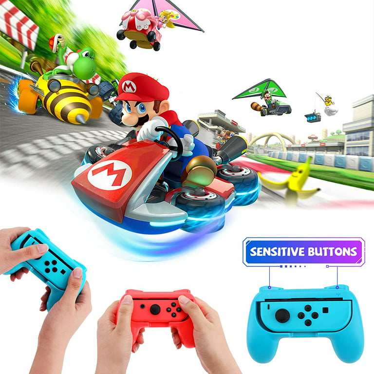 2022 Switch Sports Accessories Bundle 18 In 1 Accessories Kit for Nintendo  Switch Sports Games: Controller Racing Wheel, Golf Clubs, Hand straps,  Joy-con Controller Grips, Drum Sticks