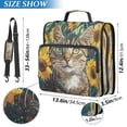 thumbnail image 3 of WOBOGO Cat Oil Painting Ring Binder Bag 1.5in Folder Organizer with Shoulder Strap for 13Inch Laptop and 500 Sheets of Paper, 3 of 8