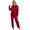 Red, variant on Zoeecloth Womens Silk Pajamas Pj Sets 2 Piece Satin Sleepwear Sets Long Sleeve Lounge Sets Button Down Shirts and Long Pants Loungewear Sets S-XL