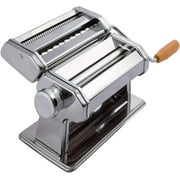 Oxgord Pasta Maker Machine Stainless Steel Adjustable Thickness Roller Hand Crank Cutter
