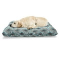 thumbnail image 1 of Tribal Pet Bed, Dry Brush Ink Print Pattern in Doodle Style with Geometrical Motifs, Chew Resistant Pad for Dogs and Cats Cushion with Removable Cover, 24" x 39", Multicolor, by Ambesonne, 1 of 4
