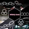 thumbnail image 5 of LED Hexagon Garage Light, 3 Hexagon Honeycomb Lights 128W 14080 Lumens Hexagon Garage Light 6500K for Garage, Auto Beauty Shop, Car Detailing Shop, 5 of 7