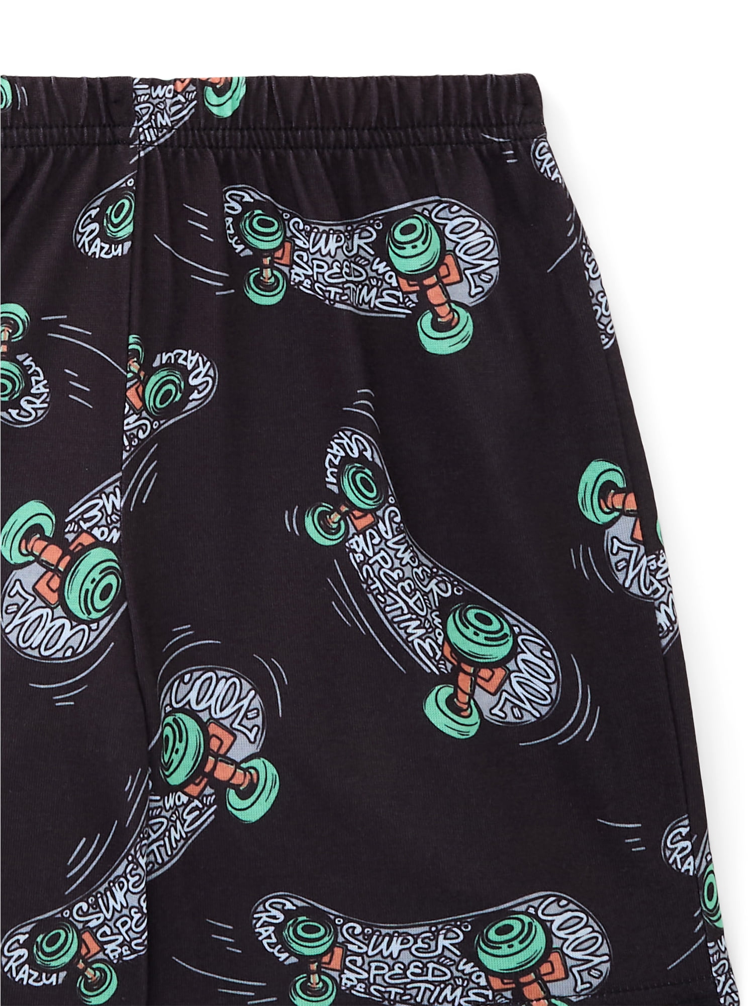 Wonder Nation Boys Tee and Shorts Pajama Set, 2-Piece, Sizes 4-18