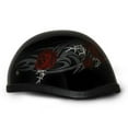 thumbnail image 6 of DAYTONA Novelty Skull Cap 1/2 Half Motorcycle Helmet 35 Styles NON DOT XS-XXL, 6 of 7