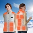 thumbnail image 4 of Chalecos calentados unisex 3 modos de temperatura 15 áreas Algodón calentado para hombres y mujeres, 4 of 9