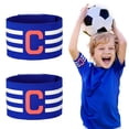 thumbnail image 1 of KAKOWELY 2 brazaletes elásticos con símbolo de capitán de equipo de fútbol para deportistas., 1 of 5