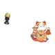 thumbnail image 5 of Elegante escultura de resina con forma de gato, reloj de mesa, figura única de mujer africana con reloj de pared silencioso para decoración del hogar, 5 of 8