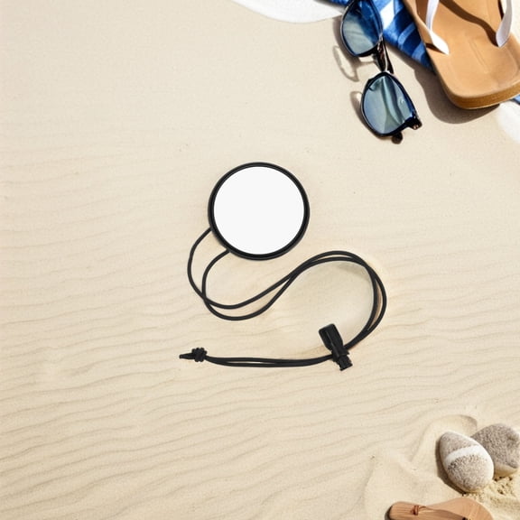 GOOHOCHY Emergency Dive Mirror with Lanyard Reflective Survival Mirror Mini Round Rear View Mirror for Outdoor Rescue Signaling