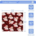 thumbnail image 5 of SKYSONIC Christmas Santa Claus Cotton Washcloths Set of 6, Highly Absorbent Soft Fingertip Towel for Bathroom, Gym, Hotel and Spa, 12 x 12 Inch, 5 of 7