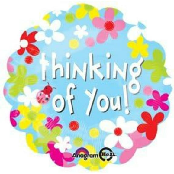 18" THINKING OF YOU FLOWERS BALLOON [26832]
