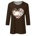 thumbnail image 4 of yunLCZ Basic T Shirts Women Baseball Mom Tshirt Baseball Heart Graphic Tee Funny Short Sleeve Tops, 4 of 4