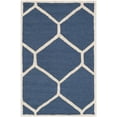 thumbnail image 2 of SAFAVIEH Cambridge Juan Geometric Wool Area Rug, Navy Blue/Ivory, 2'6" x 4', 2 of 7