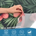 thumbnail image 3 of Yayeee Kitchen Curtains Tier Pair Light Filtering 27"x36" Rod Pocket Short Cafe Window Panel, Red Flamingo Pattern, 3 of 7