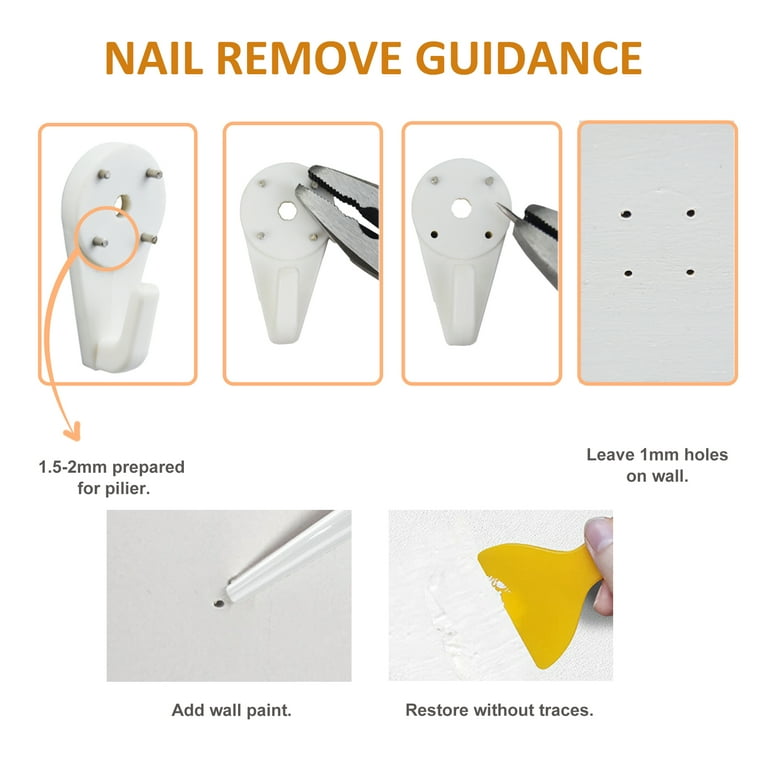 Light Hooks for Concrete Walls 40Pack Small Utility Wall mount Hangers for Wooden Cement Stucco Walmart