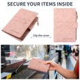 thumbnail image 2 of RENACLIPY Passport Holder Wallet Pink Cloth Sponge for Travel Multifunctional Security, 2 of 6