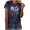 Navy, variant on Qetyuw Women's 4th of July Shirts Casual Patriotic Red White and Blue Graphic Tshirts Loose Fit Short Sleeve Tees Trendy Crew Neck Blouses Tops Y2k Tops