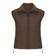 thumbnail image 4 of Hueook Winter Vest for Women Lightweight Warm Winter Coats Polar Soft Vests Outerwear with Zip Up Pockets Sleeveless Jacket for Winter 50% Off Clearance, 4 of 6