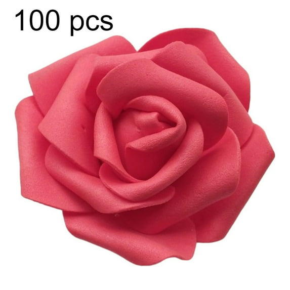 COOLL 25/50/100Pcs Artificial PE Foam Rose Flowers Head DIY Wedding Home Room Decor