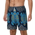 thumbnail image 2 of Balery Turtle Mens Swim Trunks Swim Shorts for Men Quick Dry Inseam Beach Shorts with Compression Liner Pocket-Large, 2 of 9